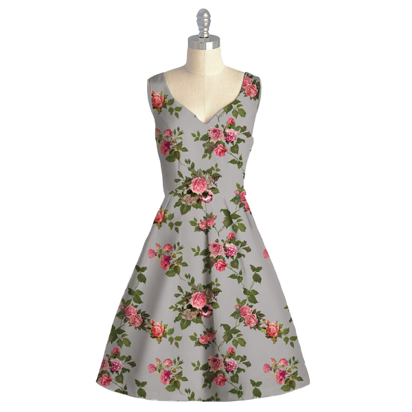 Whimsical Garden: Pure Muslin Fabric with Delicate Floral Patterns