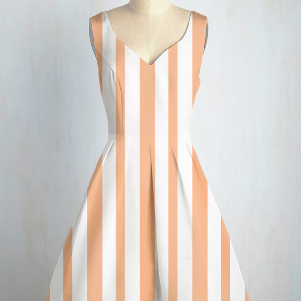 Striped Elegance: Timeless Sophistication in Viscose Chanderi