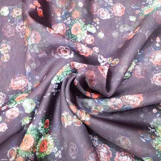 Satin Georgette is a luxurious and elegant fabric that combines the characteristics of both satin and georgette.