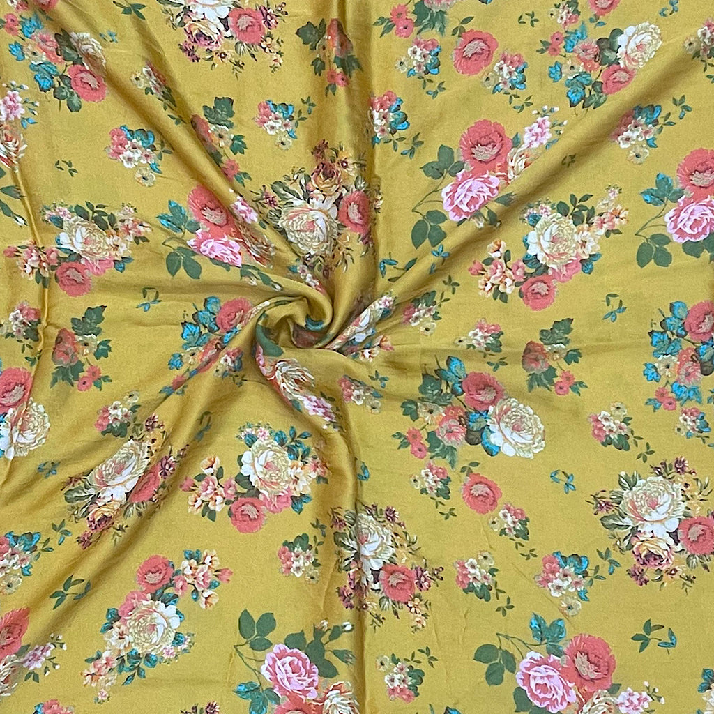 Sabya Small Floral Print on Pure Modal Satin OM SS 299