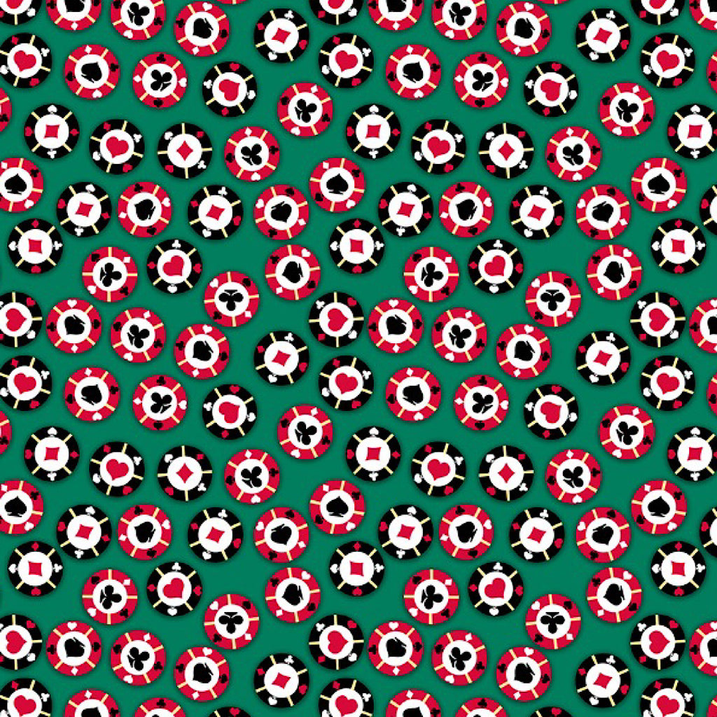 Casino Diwali Party Print on Pure Modal Satin Fabric OM TK 132