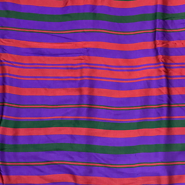 Kareena Multi Colour Stripes Print on Pure Modal Satin