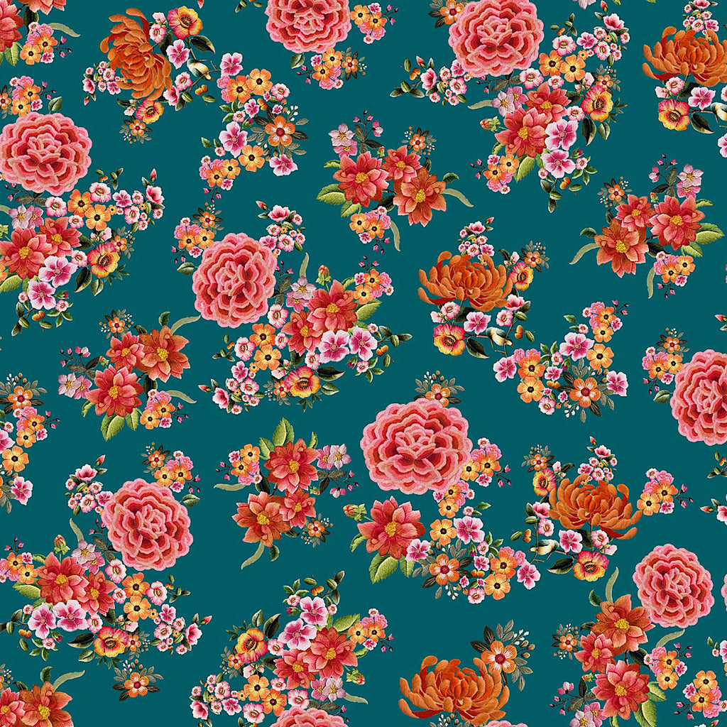 Sabya Enchanted Blooms: Flourish in Floral Patterns on Satin Georgette!