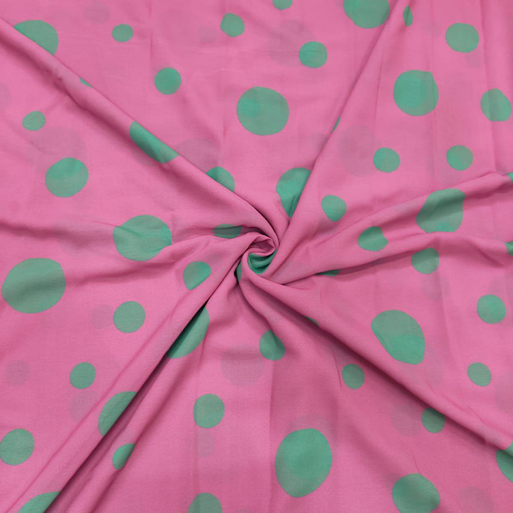 Trisha Polka Dot Print on Georgette OM SS 636