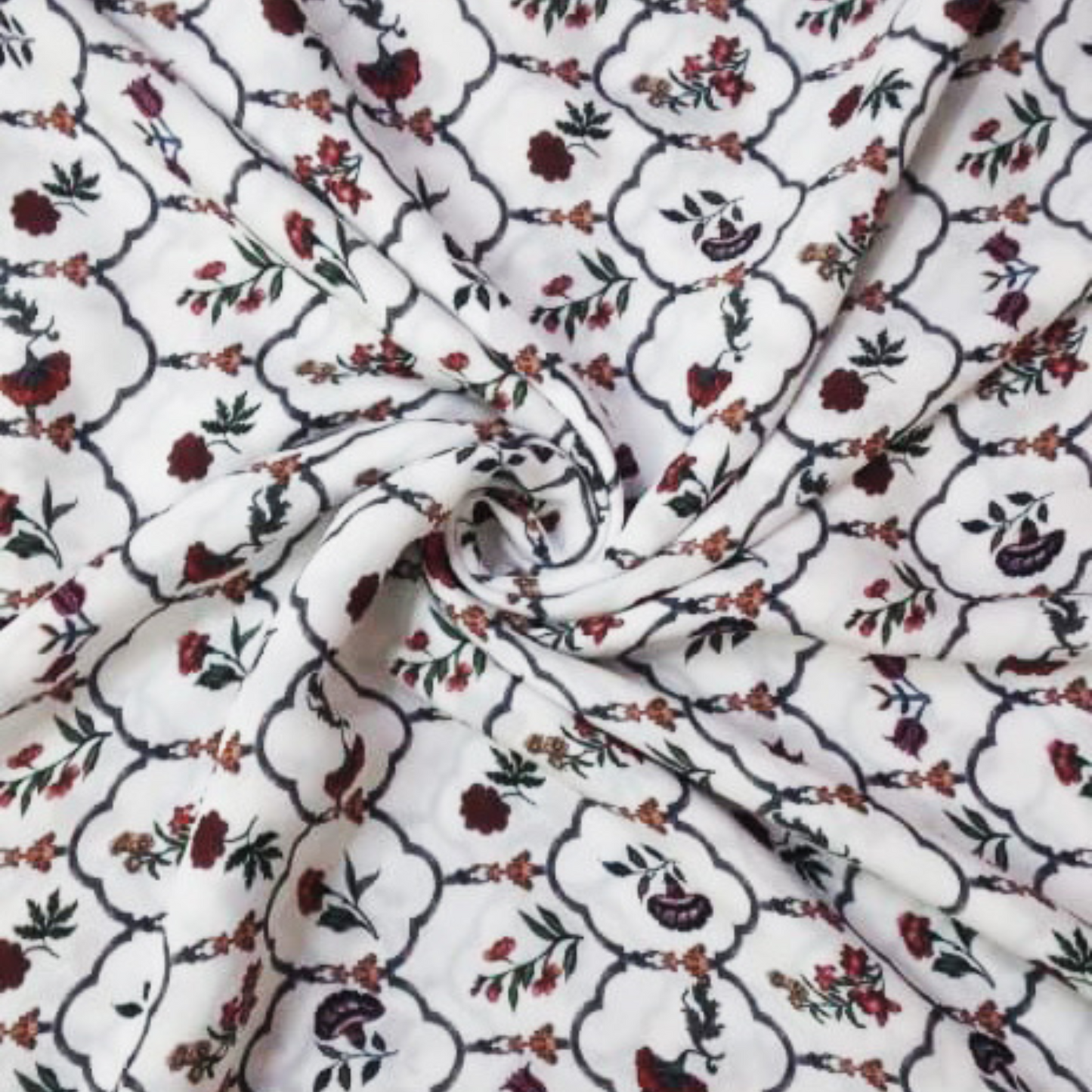 Timeless Heritage: Pure Muslin Adorned with Traditional Patterns