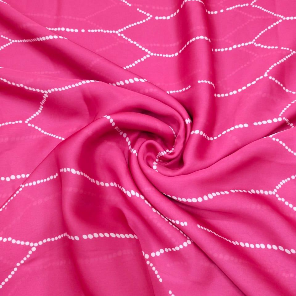 Elegant Bandhini: Satin Georgette Fabrics with Exquisite Bandhini Designs