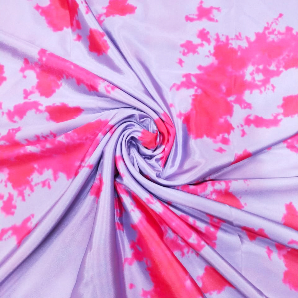 Artistic Bliss: Captivating Tie & Dye Patterns on Satin Georgette
