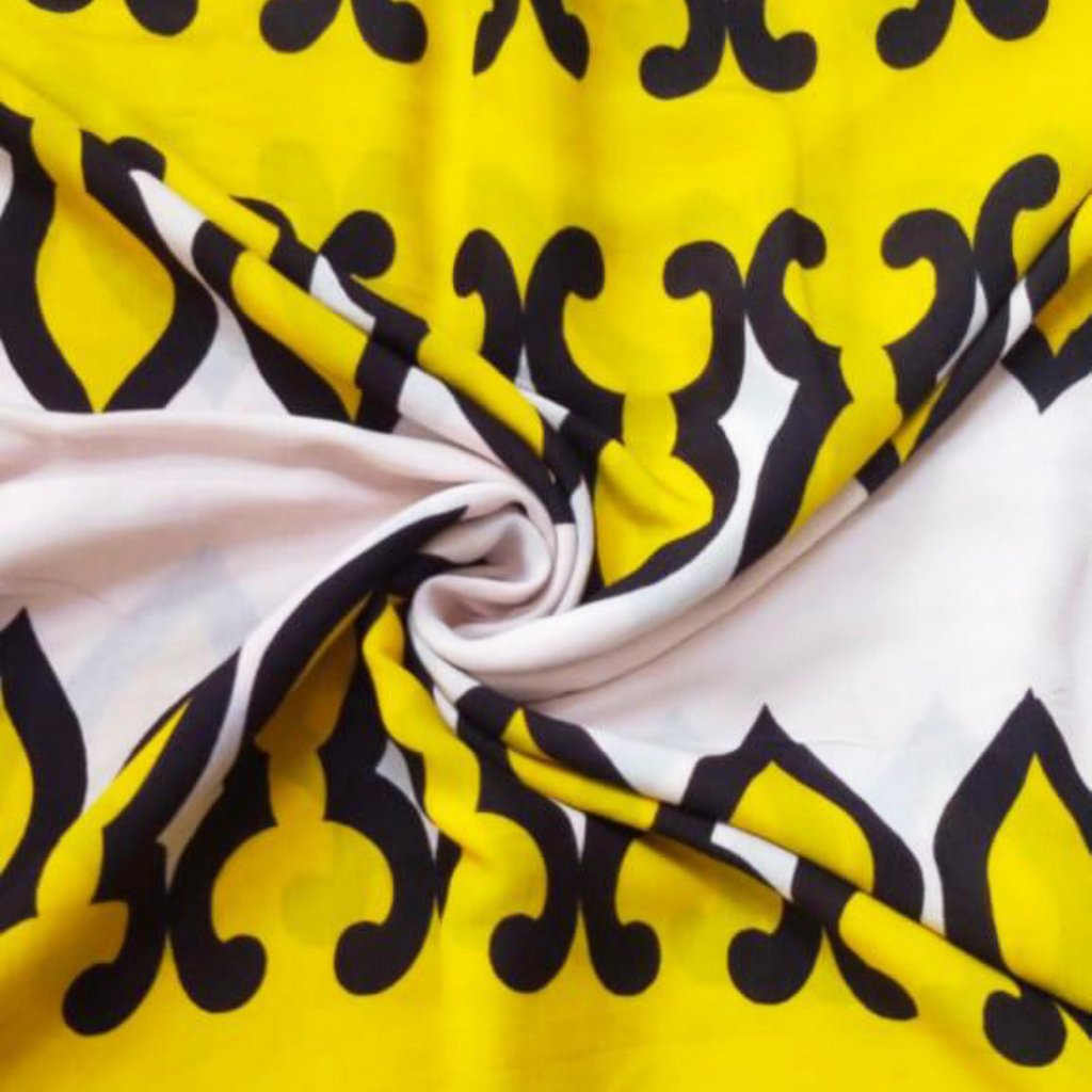 Dynamic Geometry: Pure Muslin Infused with Digital Prints