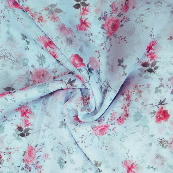 Sabyasachi Small Floral Print on Soft Organza & Crepe OM SS 27