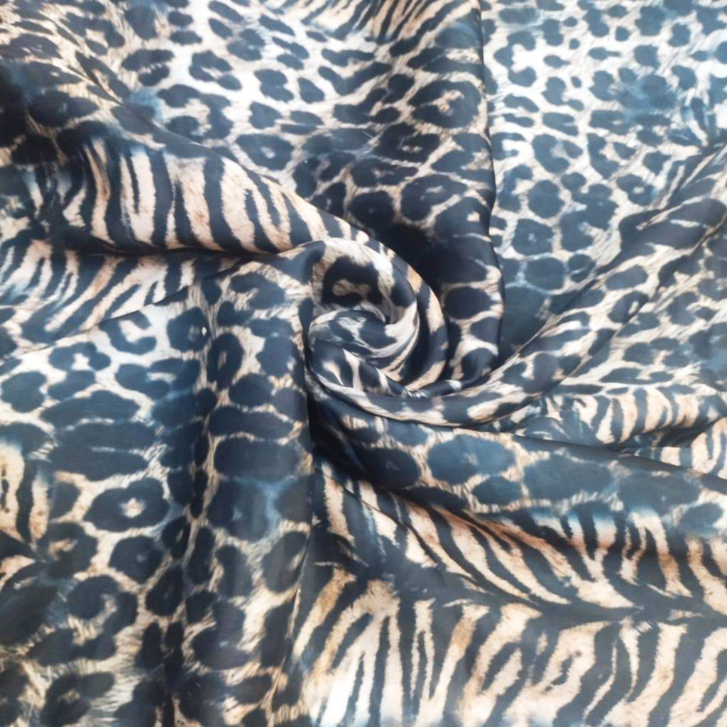 Wild Essence: Modal Satin's Animalistic Textures Bring a Captivating Aura with OM Fabs' Craftsmanship!