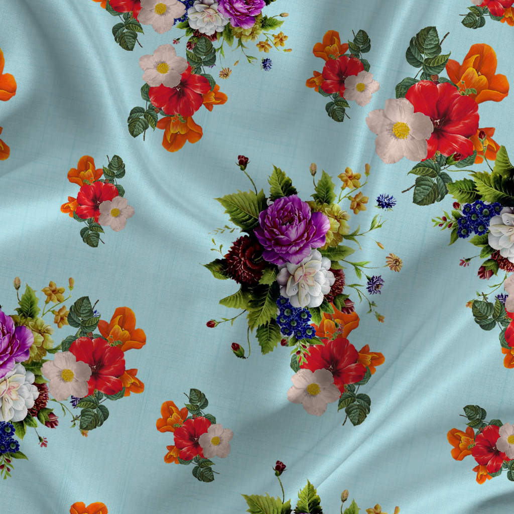 Satin Splendor: Unleashing Floral Delights in Exquisite Patterns