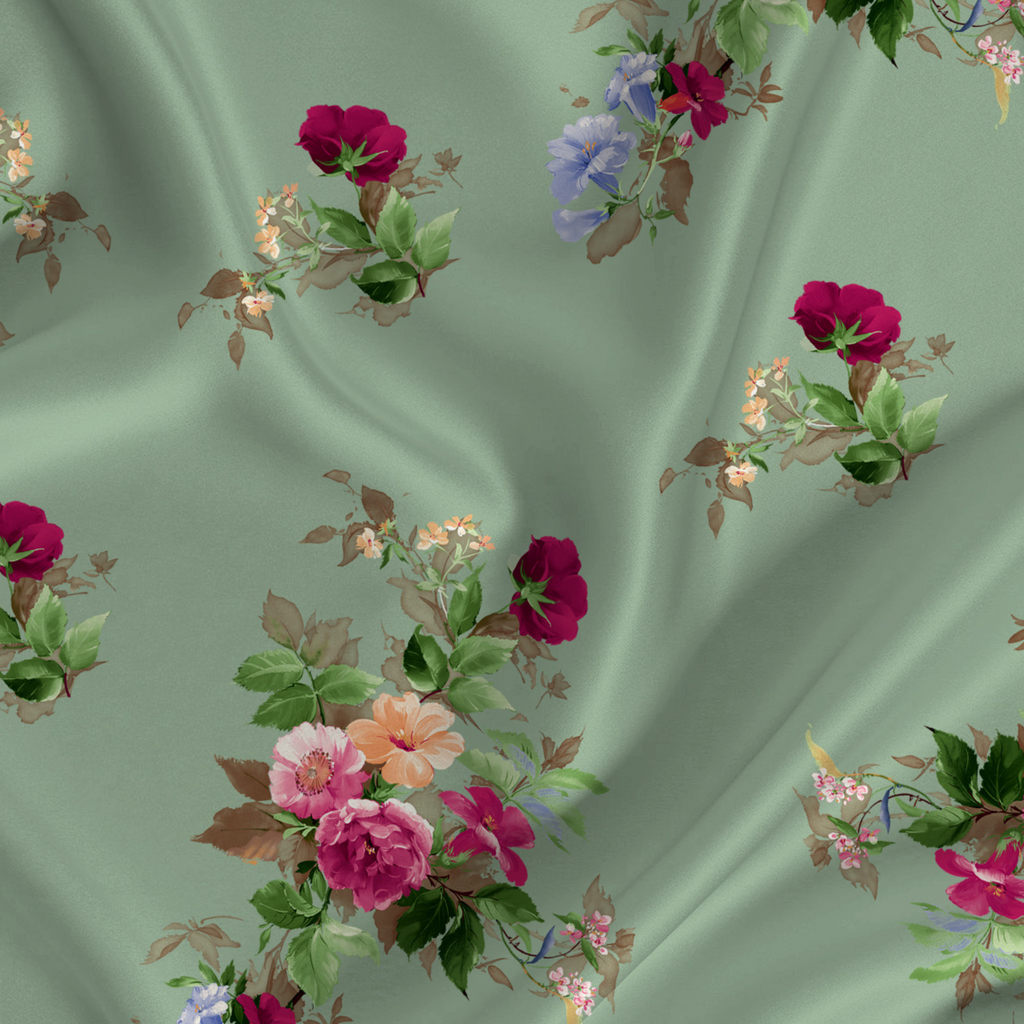 Softy Satin: Captivating Floral Watercolor Patterns to Elevate Your Style