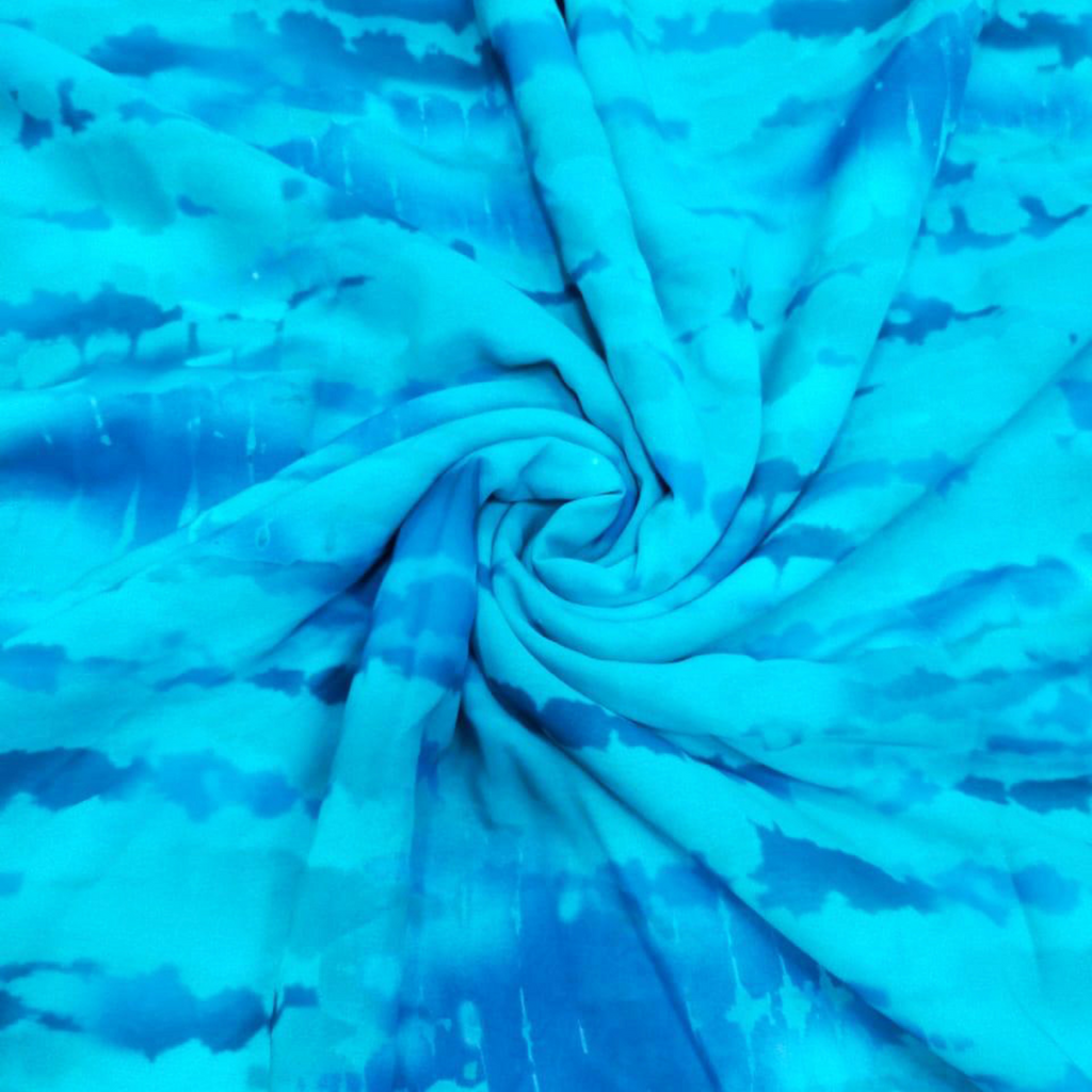 Artistic Tie & Dye Elegance: Satin Georgette Unveils Stunning Patterns