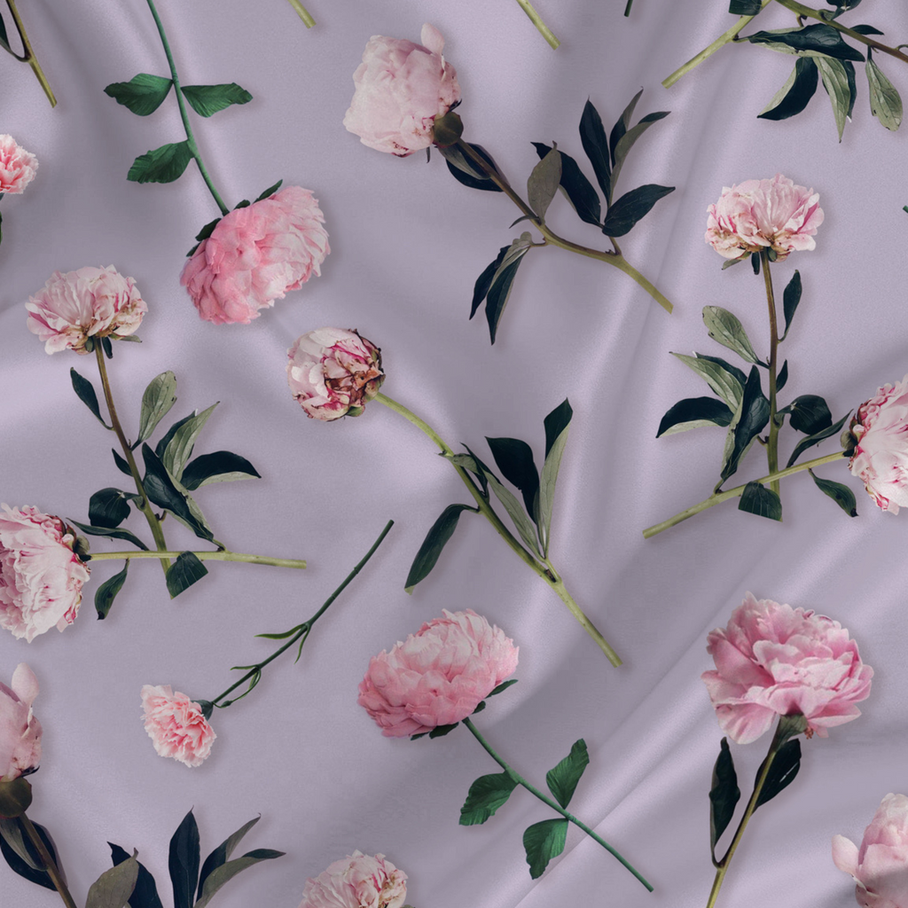 Gentle Petals: Floral Patterns on Softy Satin