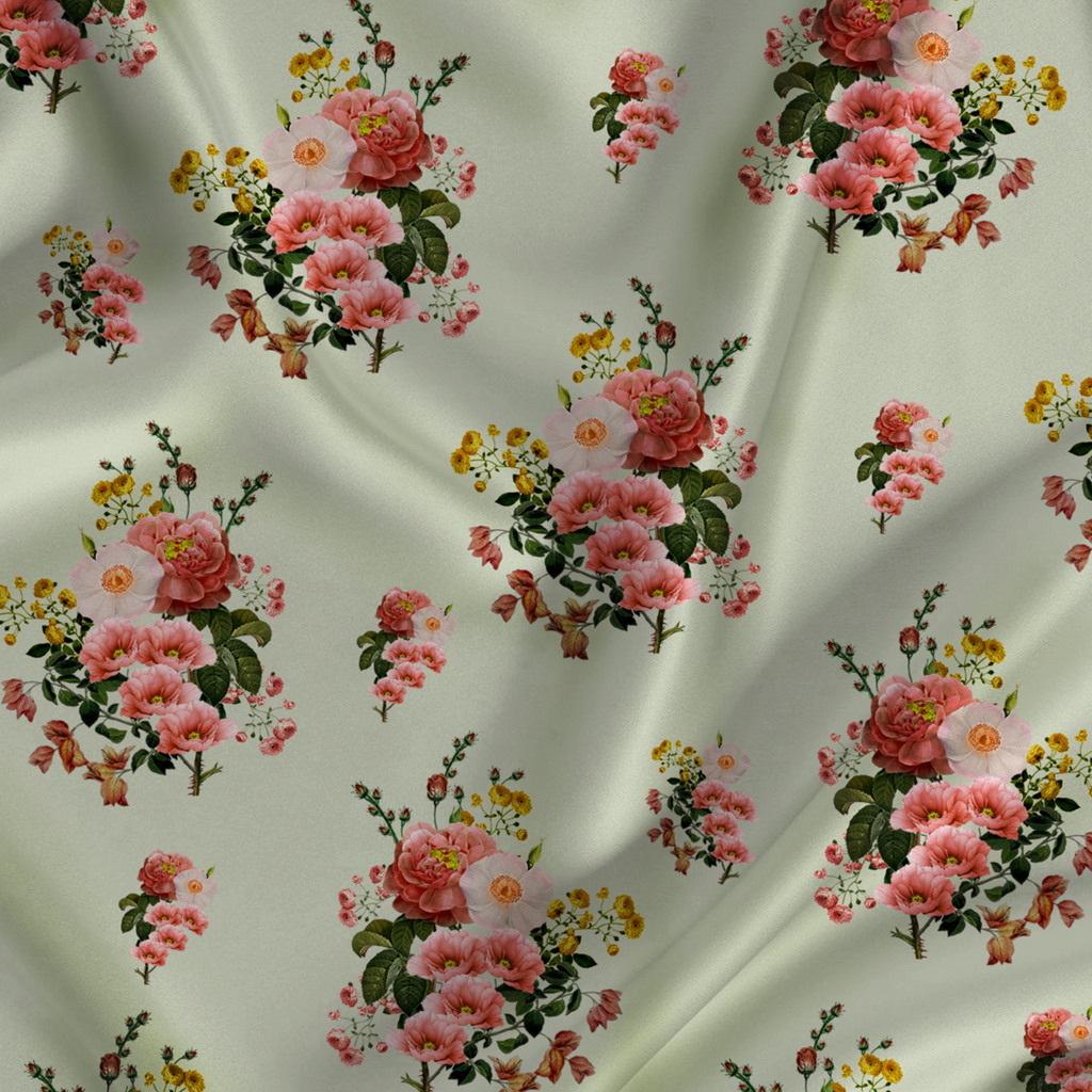 Crepe Silk: Embrace Floral Enchantment with Elegant Patterns