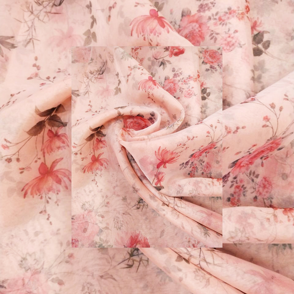 Sabyasachi Small Floral Print on Soft Organza & Crepe OM SS 27