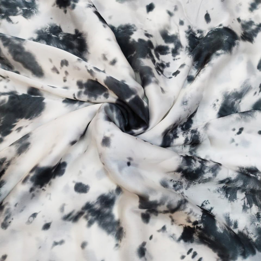 Vibrant Beauty: Tie & Dye Satin Georgette Fabrics with Captivating Patterns