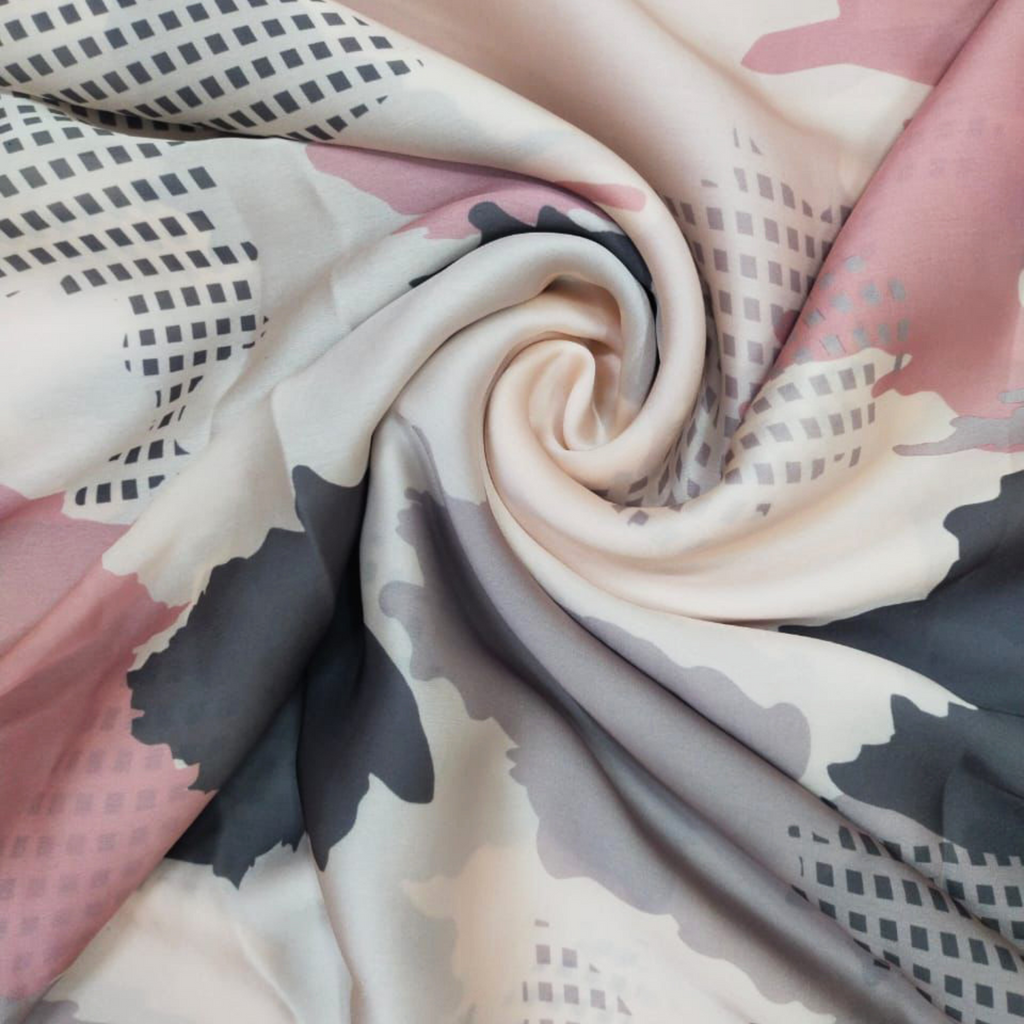 Artistic Abstractions: Satin Georgette - Discover the Beauty of Abstract Patterns