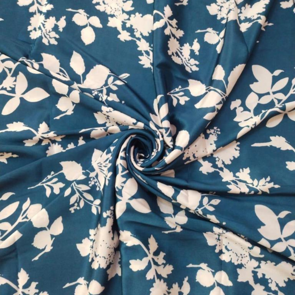 Elevate Your Style with Satin Georgette Floral Pattern Fabrics