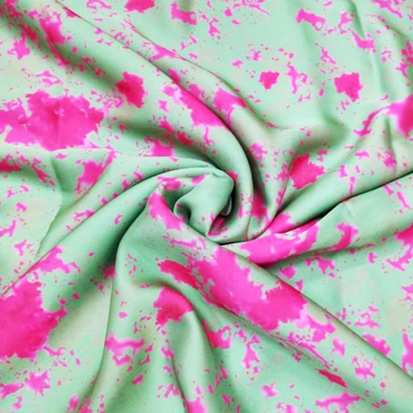 New Tie & Dye Print on Satin Georgette OM SS 333