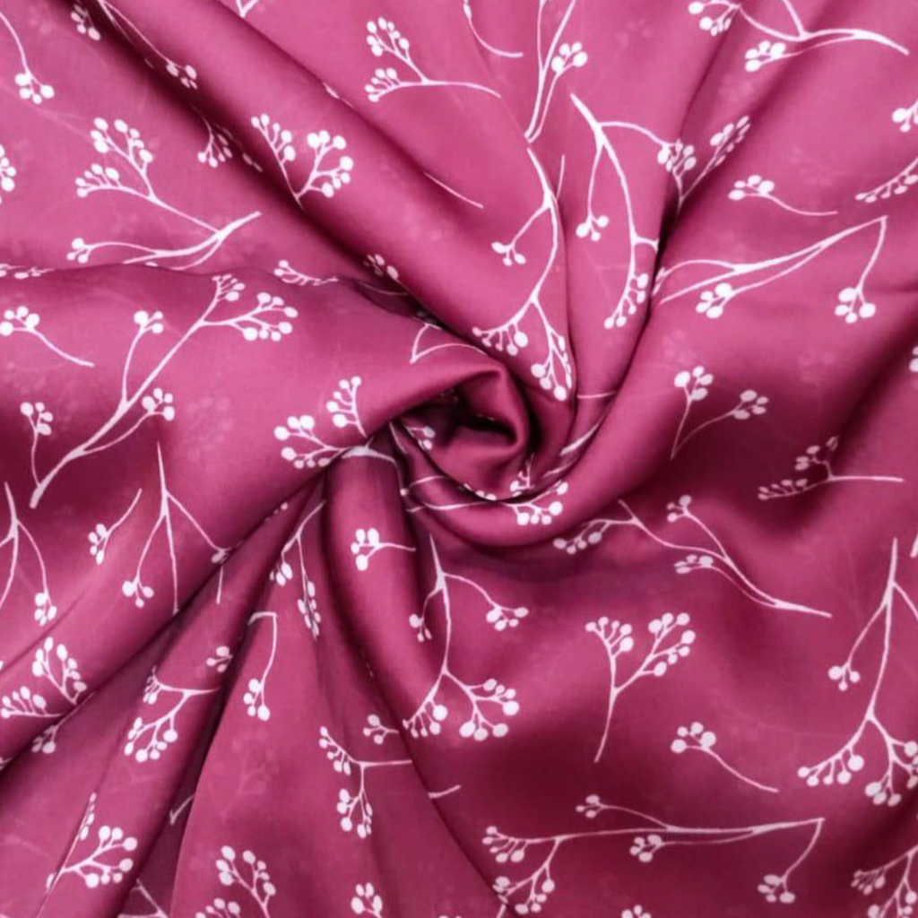 Floral Symphony: Satin Georgette Fabrics Blossoming with Elegance