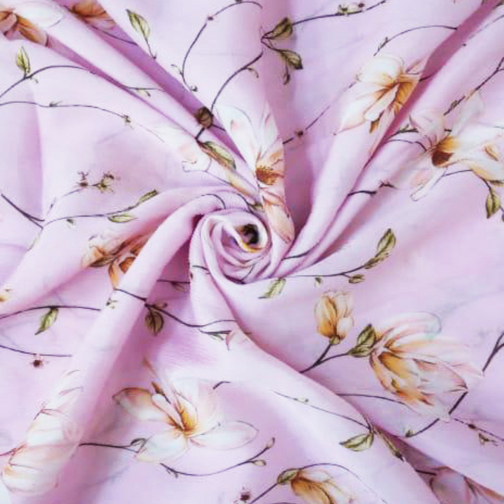 Floral Elegance: Satin Georgette Fabrics in Bloom