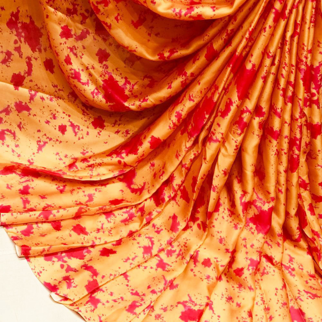 Effortlessly Stylish: Satin Georgette Tie & Dye Fabric - Unleash Your True Colors