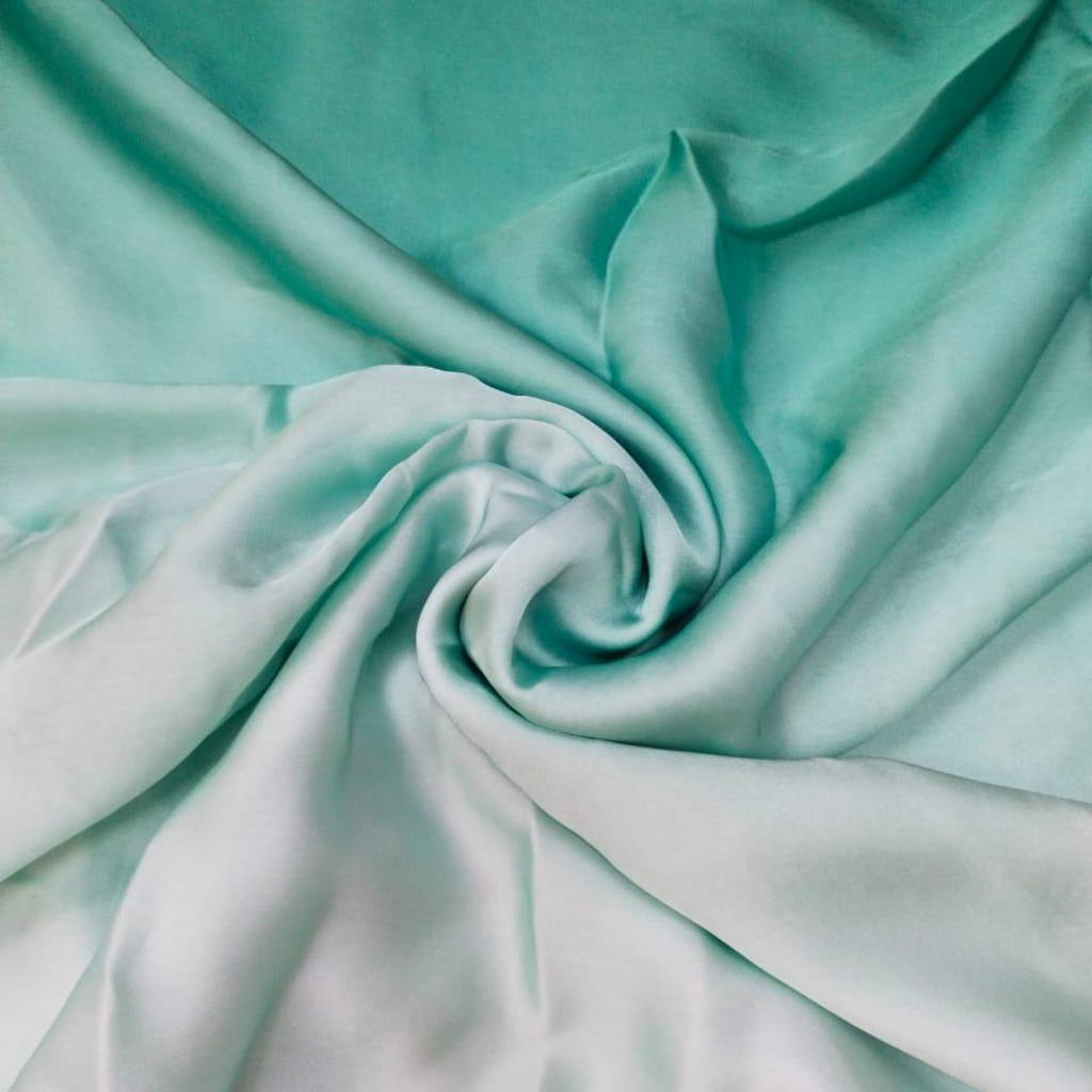 Radiant Transitions: Captivating Ombre Effects on Satin Georgette