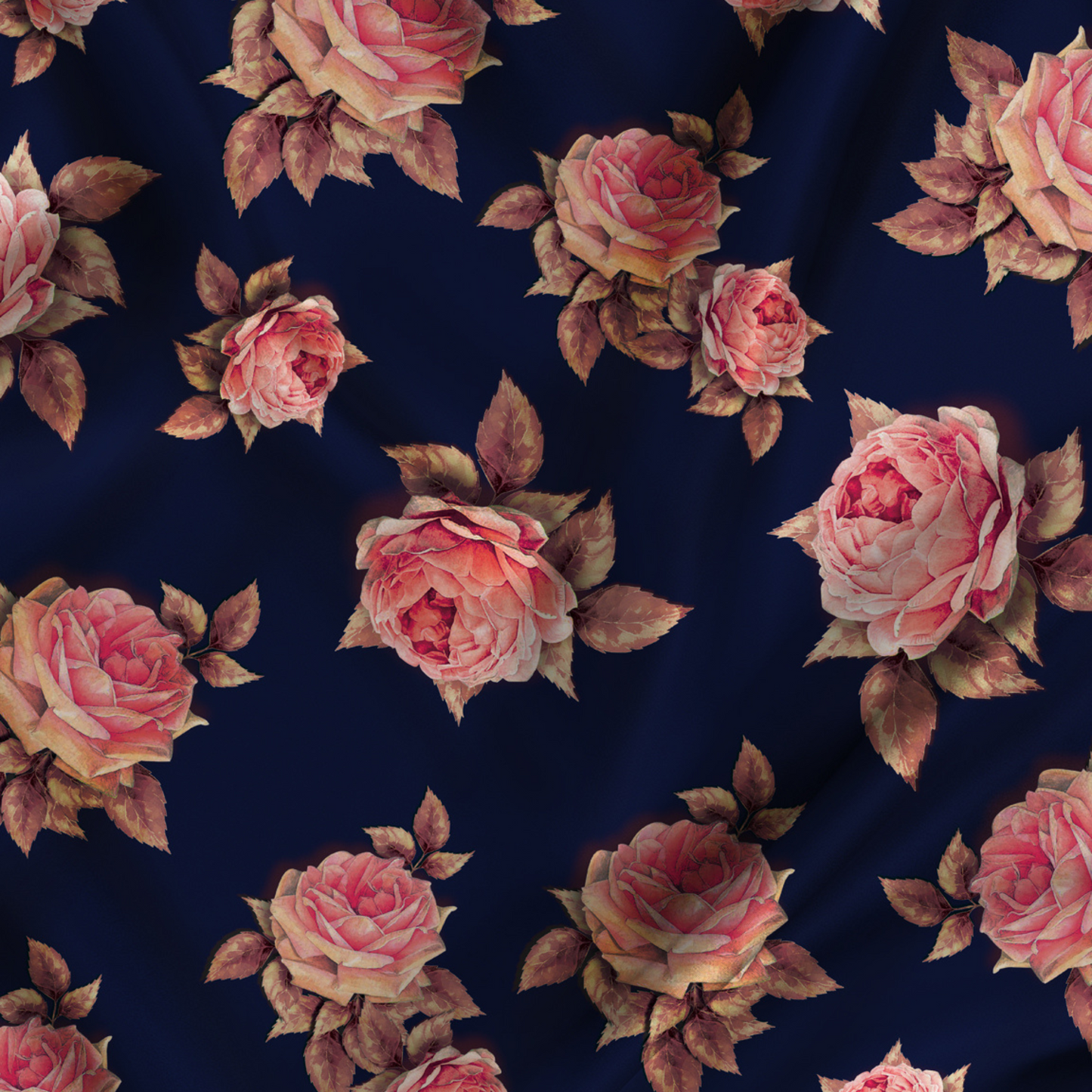 Softy Satin: Embrace the Elegance of Floral Rose Patterns in Luxurious Fabric