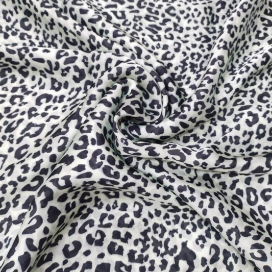 Wild Elegance: Satin Georgette Fabrics with Exquisite Animal Textures