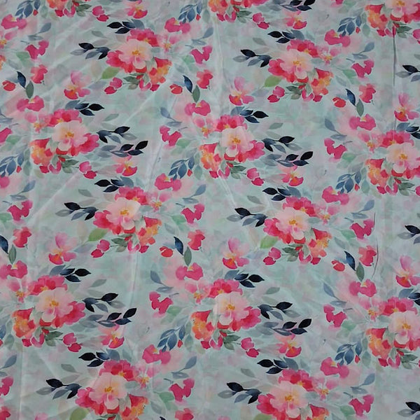 Multi Floral Print in Blue Base OM 292