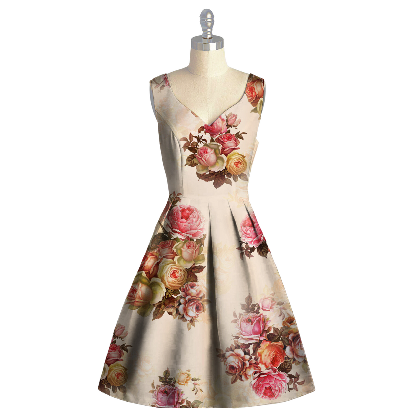 Whimsical Blooms: Embrace the Romance of Soft Organza's Floral Rose Patterns!