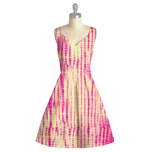 Colorful Swirls: Modal Bemberg Satin Fabric with Tie & Dye Magic