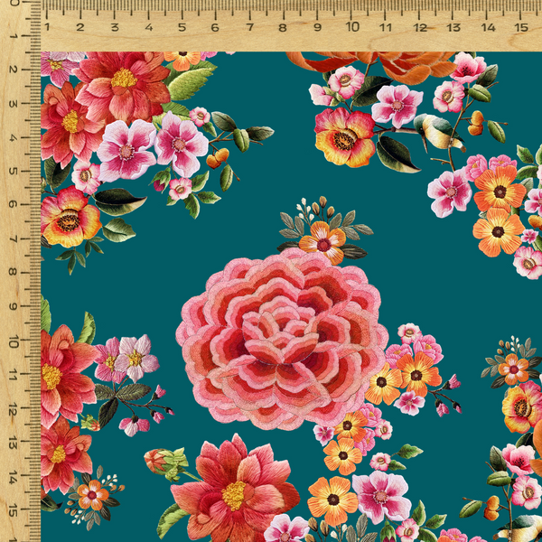 Sabya Enchanted Blooms: Flourish in Floral Patterns on Satin Georgette!