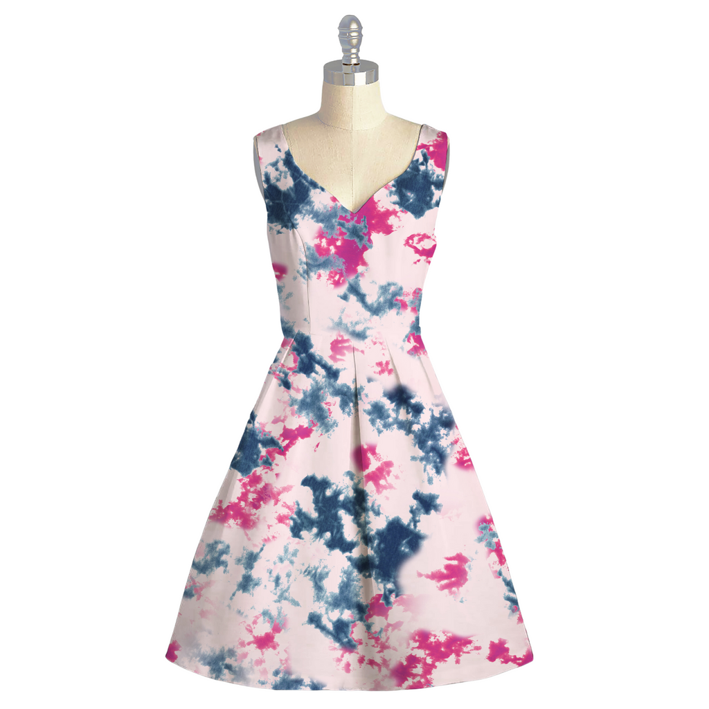 Tie & Dye Print in Soft Organza Fabric OM SS 660