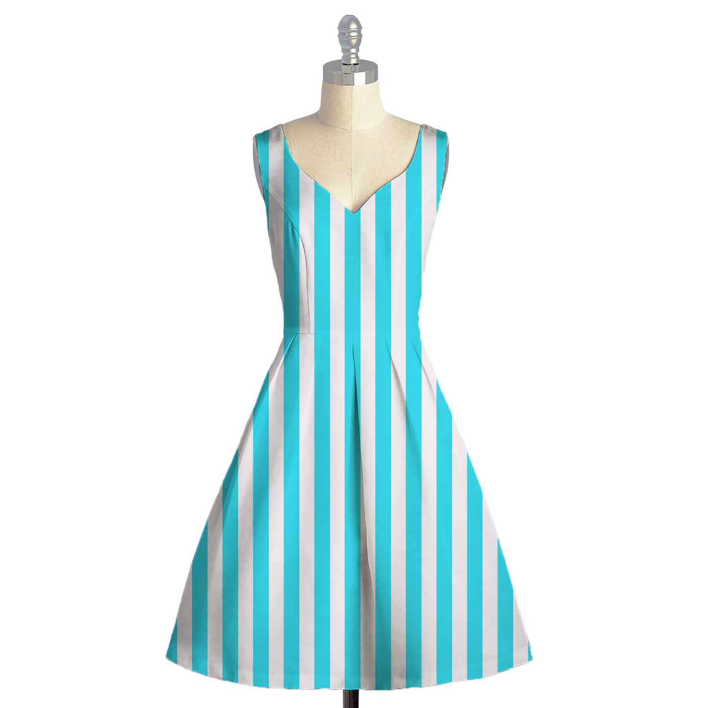 Striped Splendor: Timeless Chic in Satin Georgette