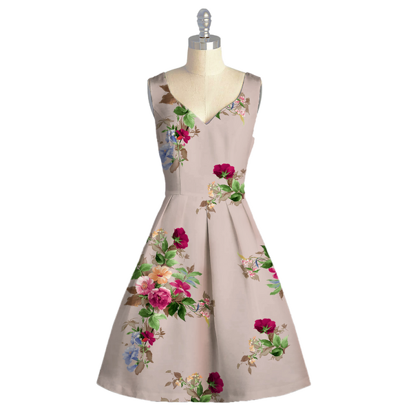 Satin Georgette: Embrace the Elegance of Floral Watercolor Patterns