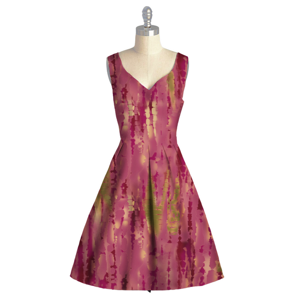 Vibrant Tie & Dye Delight: Satin Georgette Fabric Unleashes Artistic Expression