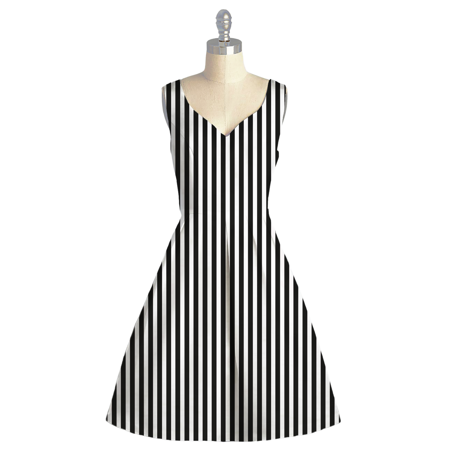 Geometric Stripes: Satin Georgette's Bold Symmetry, Crafted by OM Fabs!