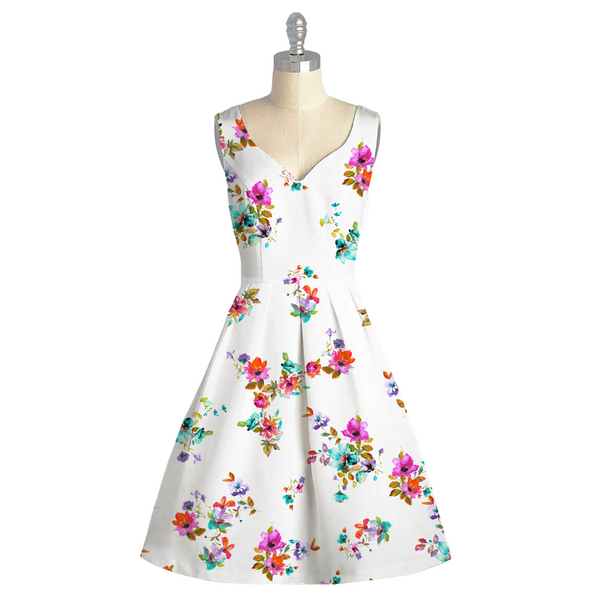 Captivating Floral Bliss: Pure Muslin's Floral Symphony