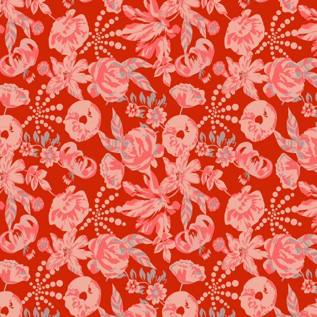 Archana Vintage Floral Bouquet Print on Satin Georgette OM PS 409
