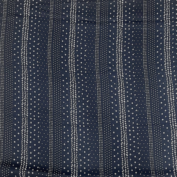 Heena Bandhani Print in Black on Satin Georgette Fabric