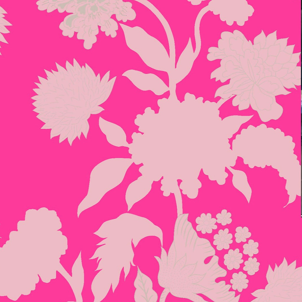 Rimple Big Bright Neon Floral Print On Pure Viscose Muslin OM PS 186 C1