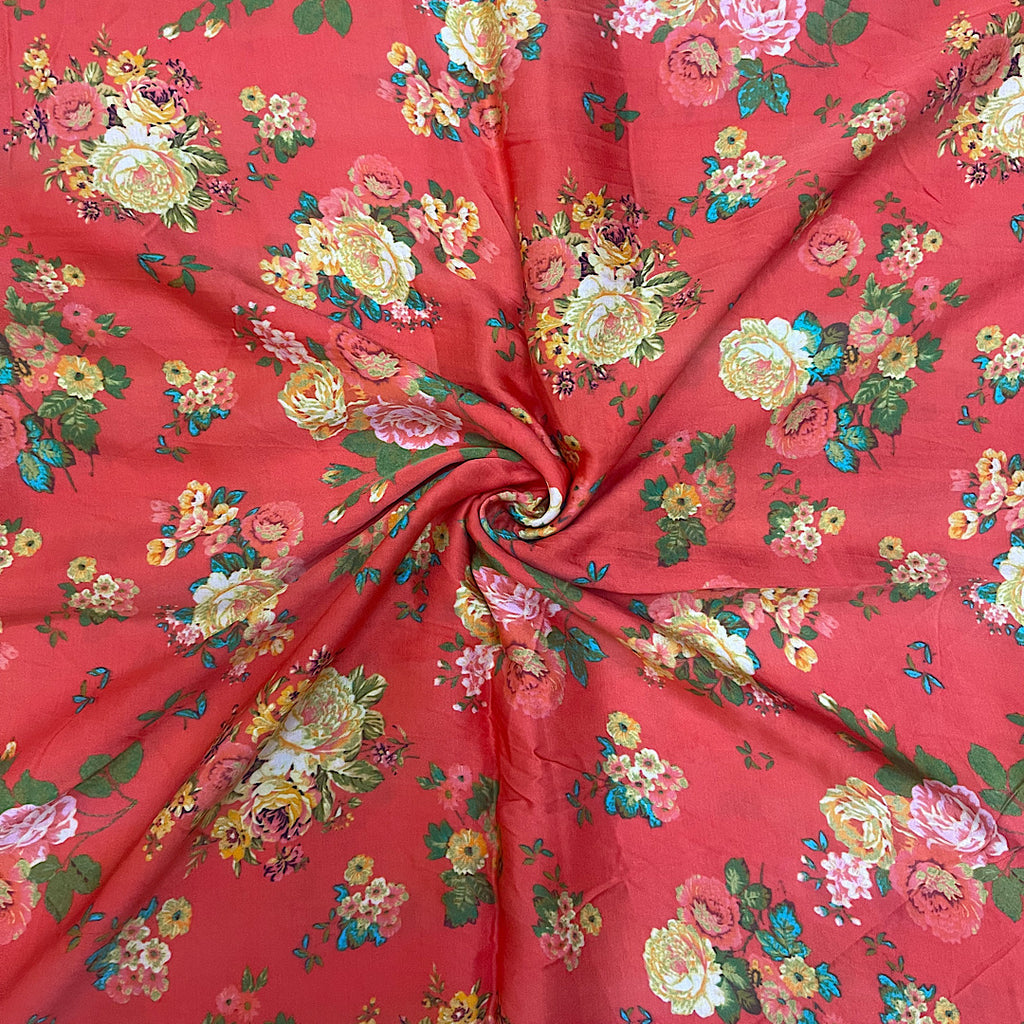 Sabya Small Floral Print on Pure Modal Satin OM SS 299