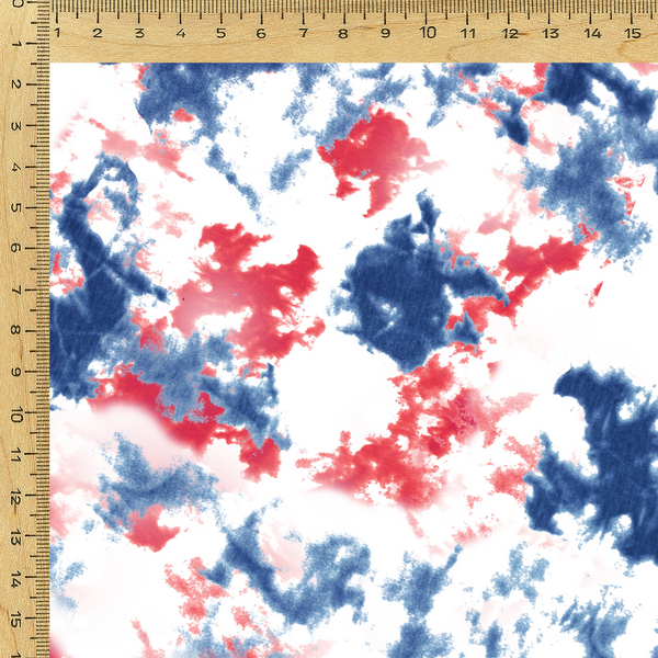 Tie & Dye with White Base on Soft Organza OM SS 660