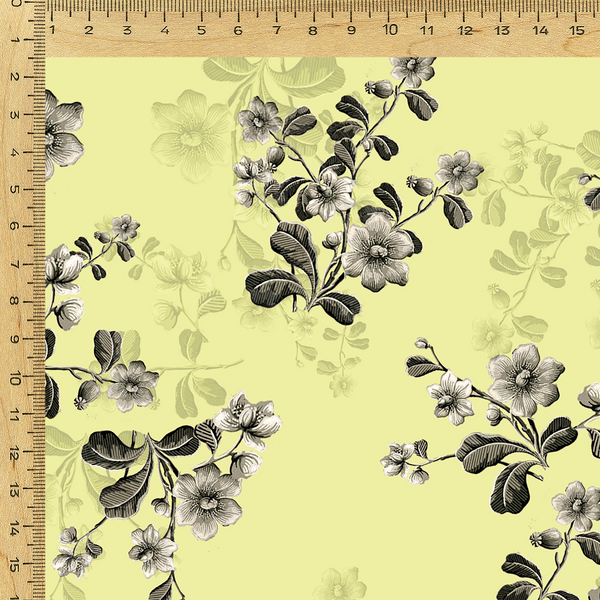 Blooming Petals: Satin Georgette Fabric Flourishing with Floral Patterns