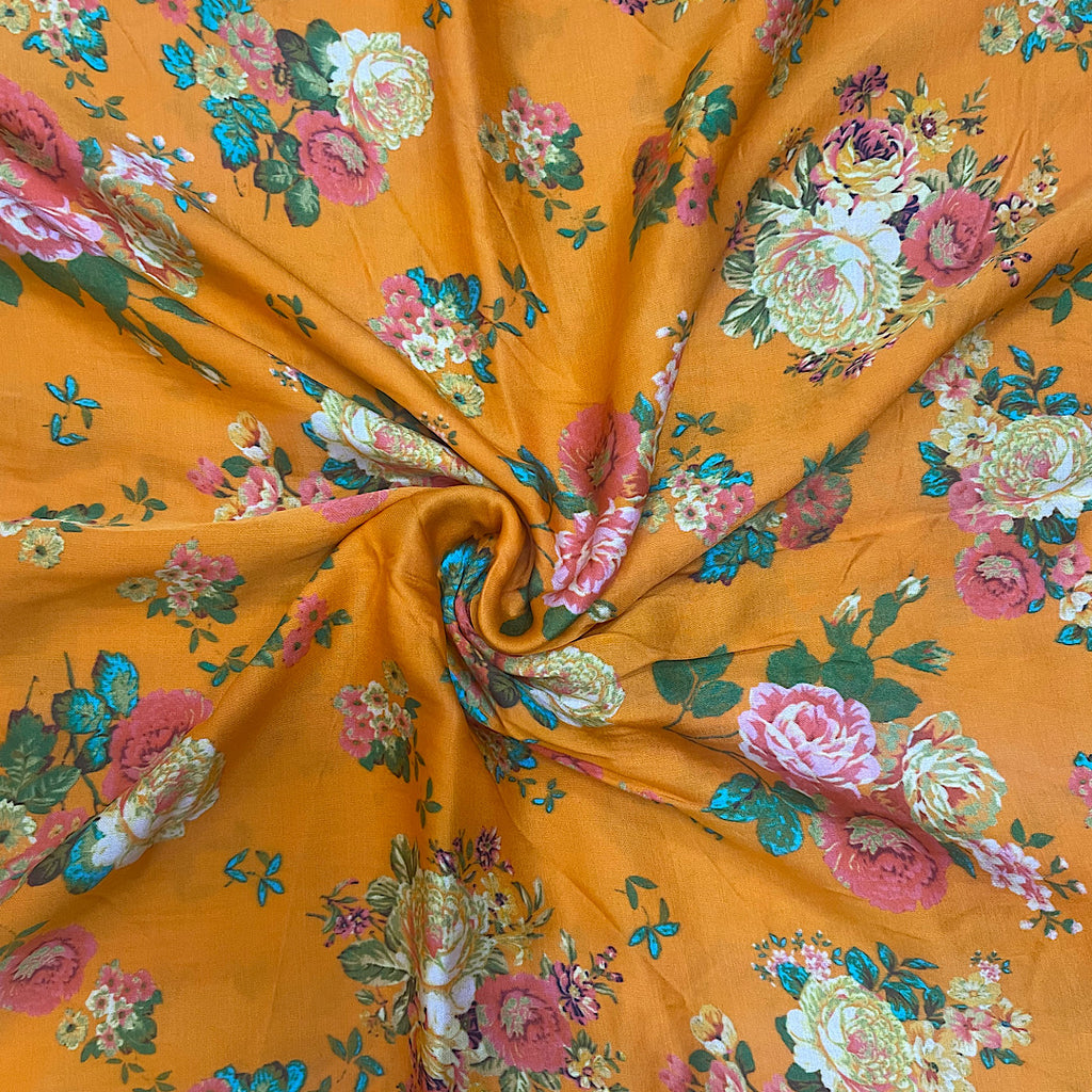 Sabya Small Floral Print on Pure Modal Satin OM SS 299