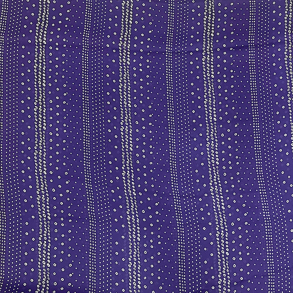 Heena Bandhani Print in Purple on Satin Georgette Fabric