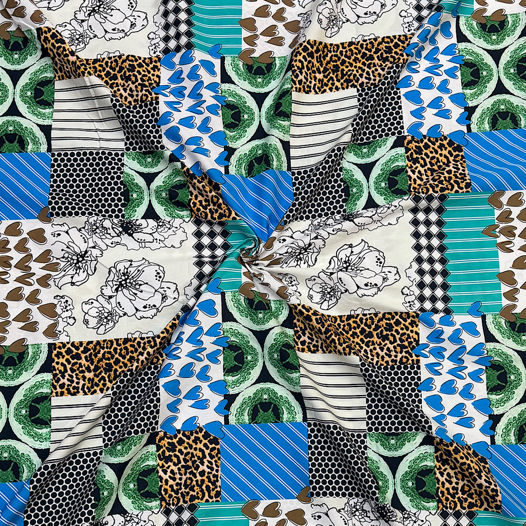 Dhruv Multi Print Box Design on Pure Cotton Poplin OM PS 348 C1