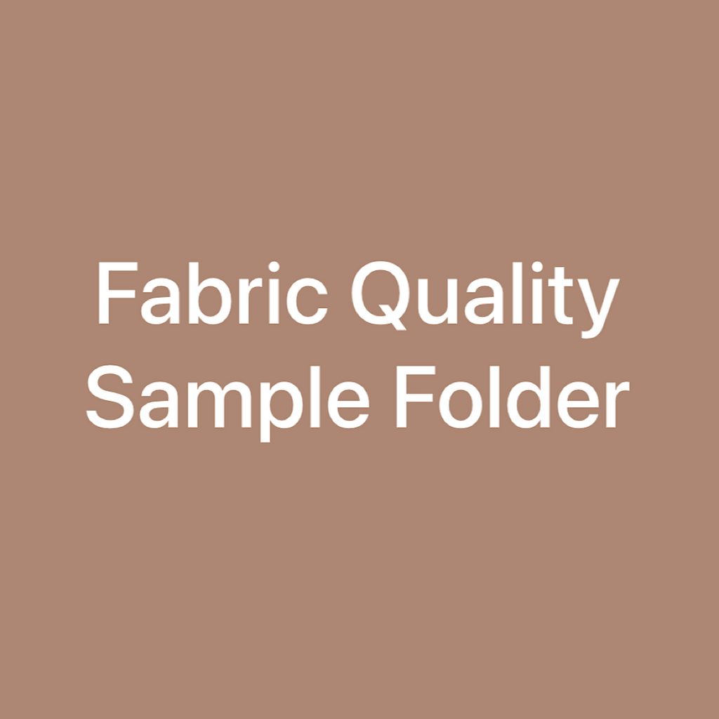 Fabric Quality Sample Booklet Folder for Cottons, Viscose & Polyster